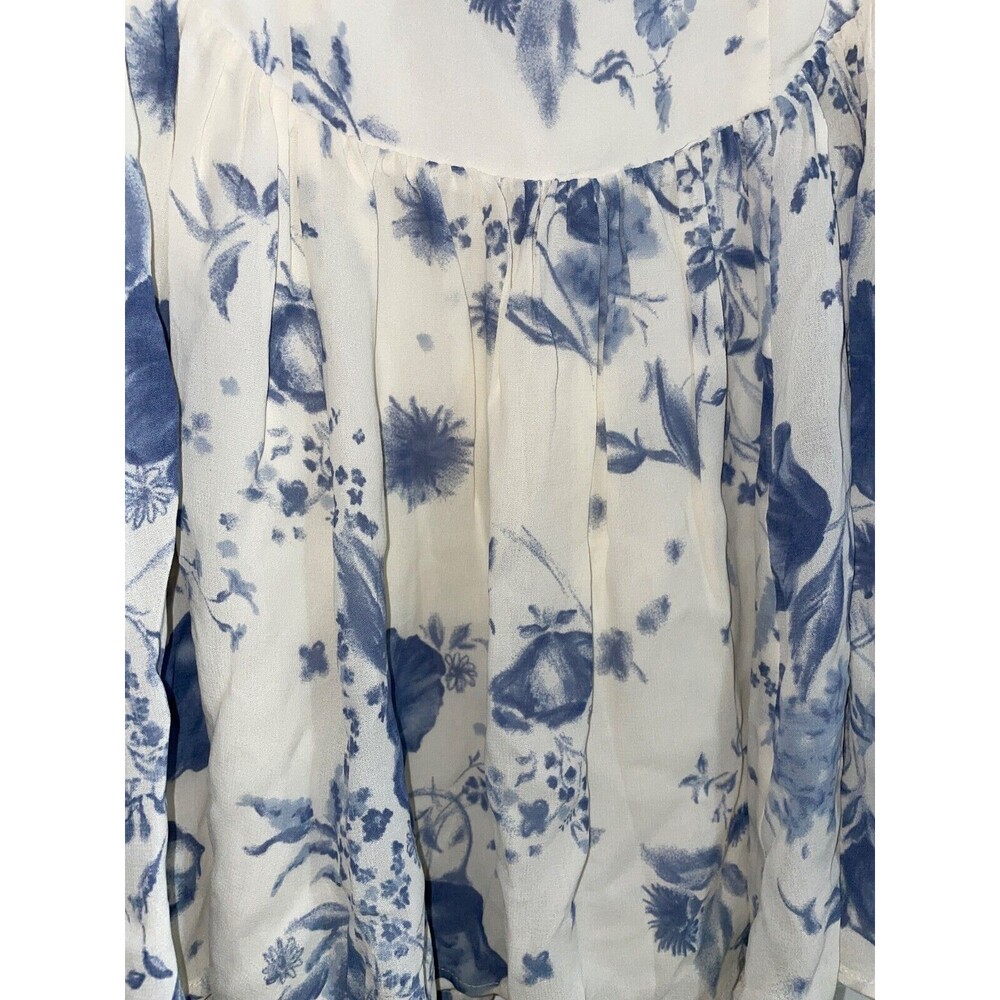 Reformation Davonne Women’s Floral Mini Dress Size 6 NWT Drop Waist Sweetheart - Picture 5 of 12